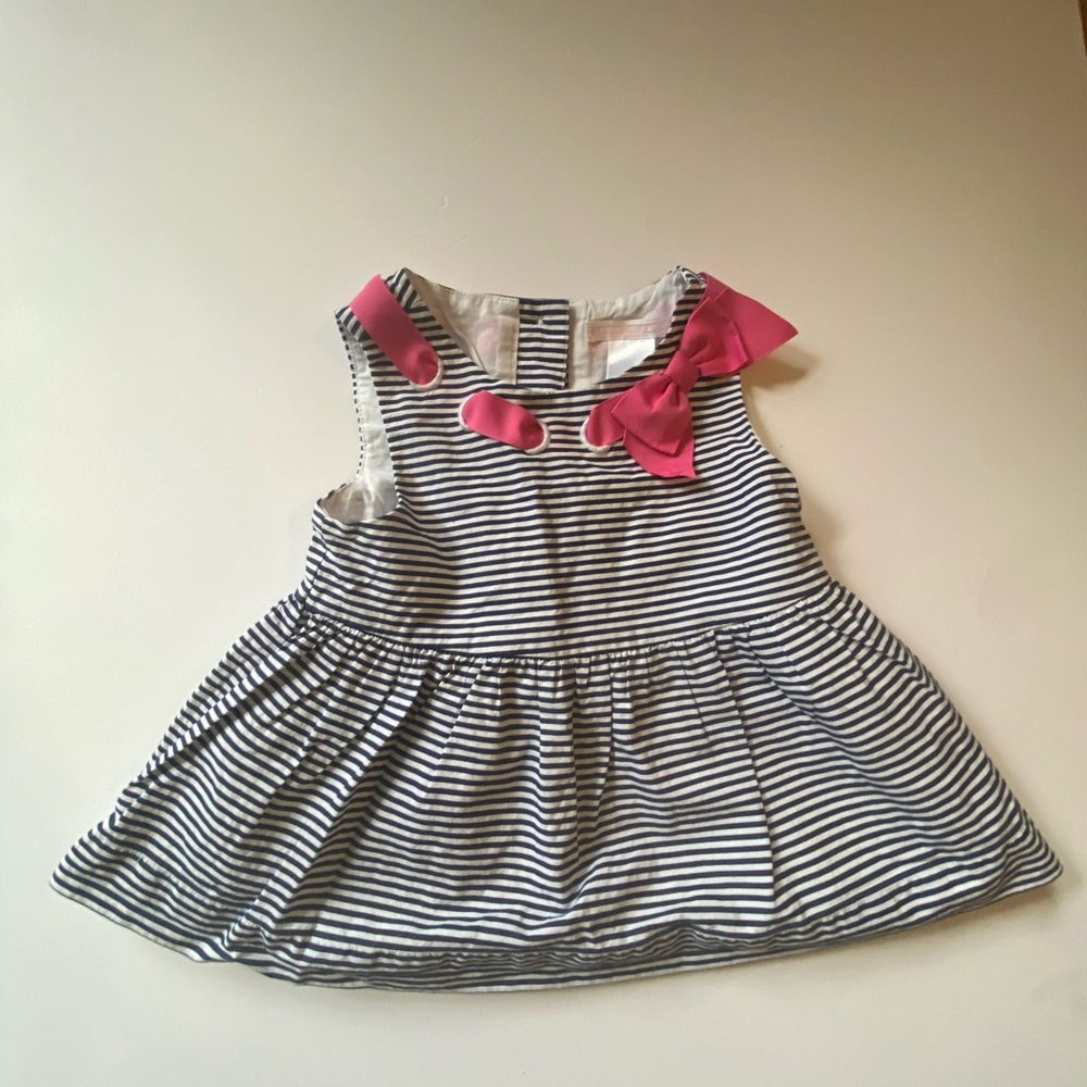 Striped shirt with Pink Bow Janie and Jack size 2T excellent condition